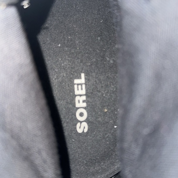 Sorel Joan of Arc wedge Sz 8 Army Green leather & canvas fun laces - Picture 7 of 9